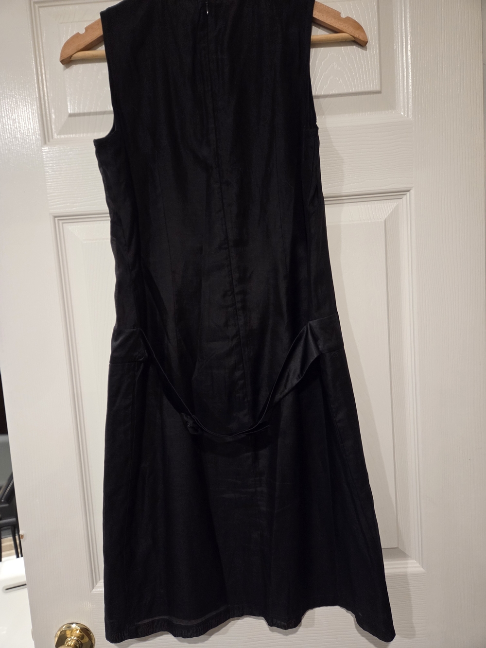 Reiss Aries Black Cotton Silk Rosette Dress UK 10 - Picture 4 of 7
